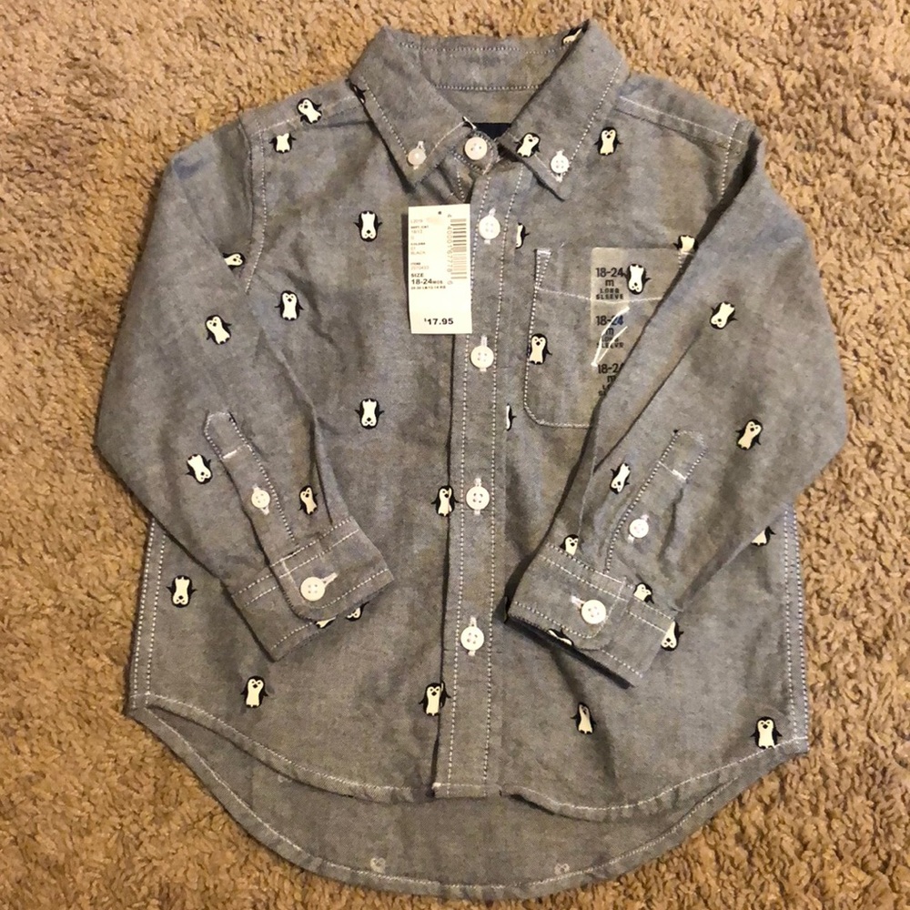 ⭐️ children’s place button up long sleeve 18-24mo